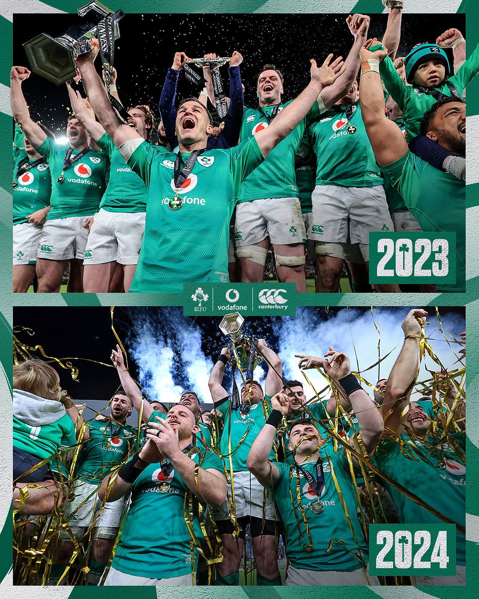 IrishRugby's tweet image. 2023 + 2024! 🏆

#TeamOfUs