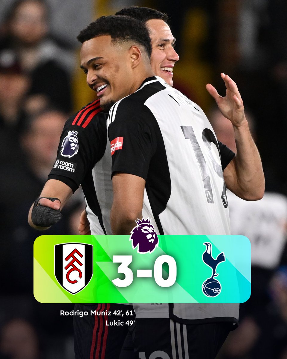 Oh! 3-0...😲 Fulham now causes Full Harm to Tottenham. #FULTOT #FACup #EPL #FPLCommunity
