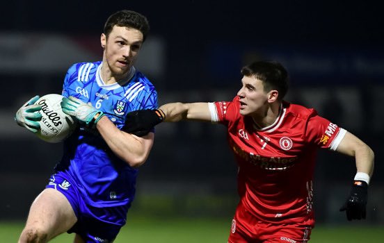 This is Niall Devlin. Last Saturday he buried his brother Caolan after a car accident on the A5. He was just 30. Today, he drove his team in a crucial game. Tyrone trusted him & Niall responded so positively-he played brilliantly. Almost beyond words. An exceptional young man