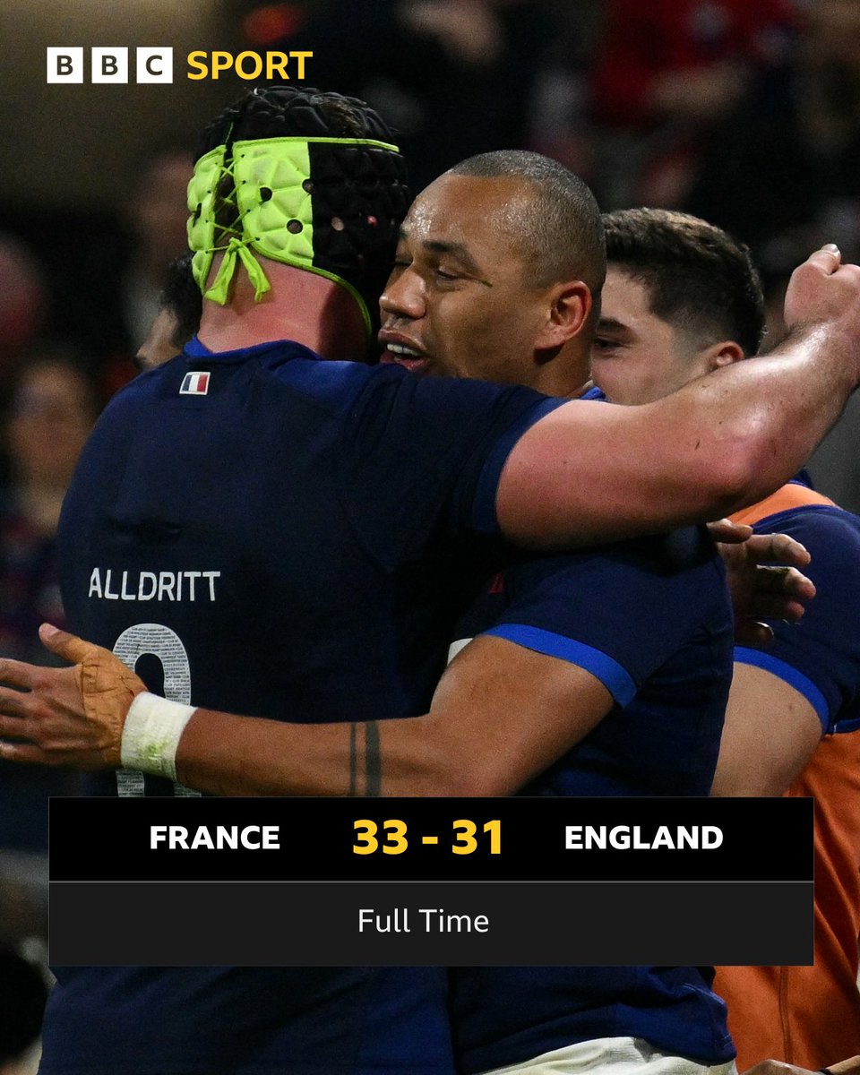 BBCSport's tweet photo. One of the matches of the tournament 🔥

#BBCRugby #SixNations #FRAvENG https://t.co/gsQBzLptfA