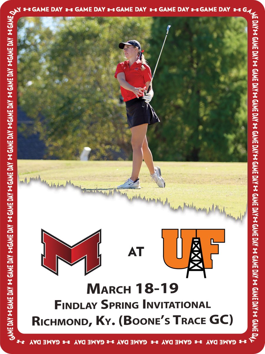 ⛳️Getting it started in the Spring! The Saints women's golfers @maryvillewgolf begins its season at the Findlay Spring Invitational hosted by Boone's Trace Golf Club in Richmond, Ky., March 18-19. 🐾⛳️#BigRedM #GLVCwgolf