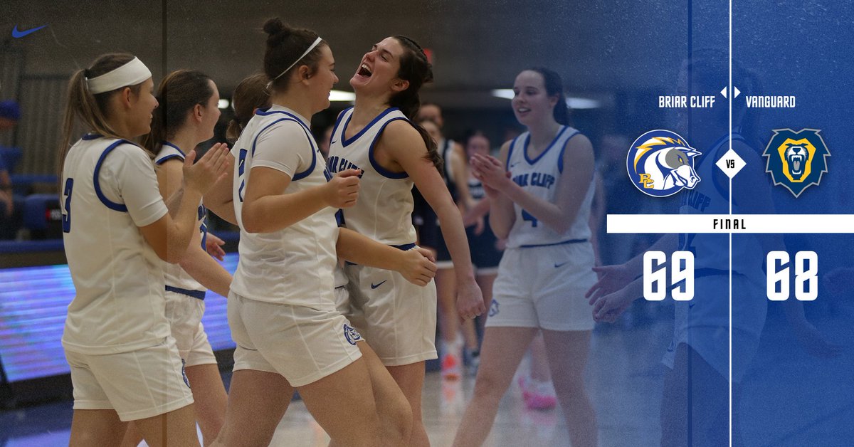 𝑳𝑬𝑻'𝑺 𝑮𝑶❗ ❗ ❗ 
FINAL | <a href="/BriarCliffWBB/">Briar Cliff WBB</a> 69, Vanguard 68

#BattleOn