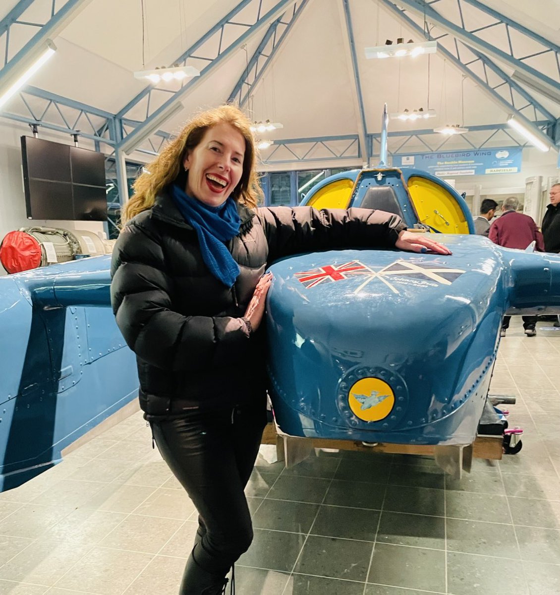 SophiaDady's tweet photo. The BBC are playing ‘Return Run’ NOW!! @bbcintroducing @beatonthebeeb #ReturnRun #Bluebirdk7 #DonaldCampbell #Bluebirdthemusical https://t.co/CUbIkuXb9v