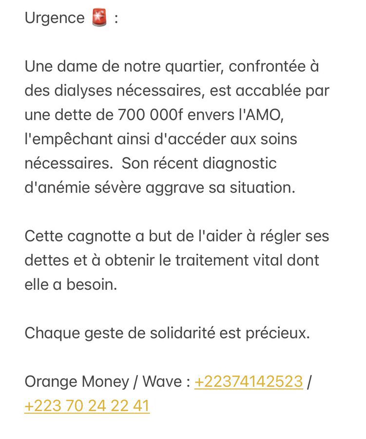 Boubacar_dia_'s tweet photo. Toutes personnes qui va liker, partager, en parler au tour d’elle ou contribuer, qu’Allah vous récompense par al jannah firdaws.
En ce mois béni de Ramadan, aidons-la à retrouver espoir et santé. #Solidarité #Ramadan, https://t.co/sYAA88ppbX