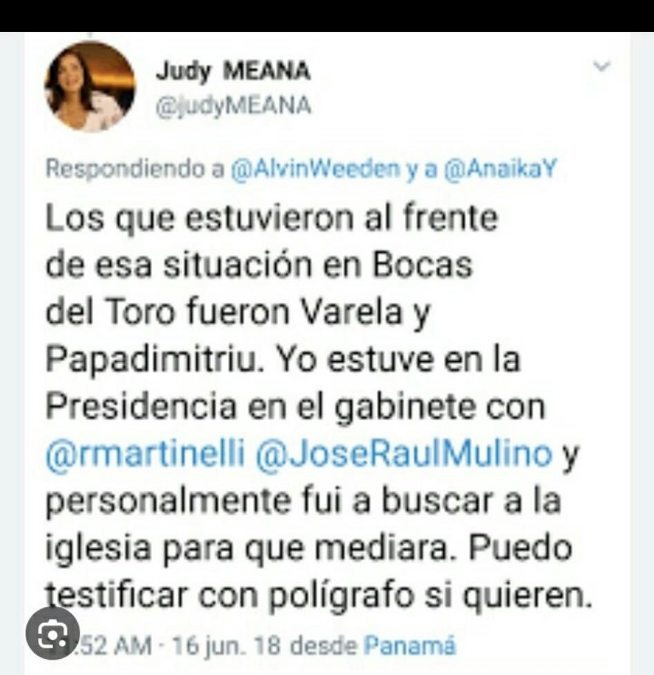 <a href="/Alek035/">Alek03</a> <a href="/SuntracsPanama/">Suntracs Panama ⚒</a> <a href="/JoseRaulMulino/">José Raúl Mulino</a> Mire quien dió la orden y quien se  tomó el control de la sitiación... lo dice una que hoy está con el PRD.