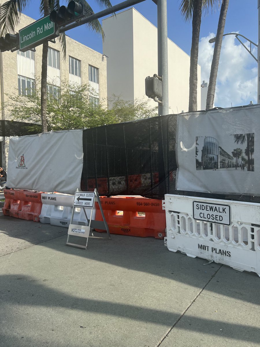 stevewright64's tweet photo. Miami Beach: Humans count more than $$ speculators. Stop being ableist for 5 minutes &amp; Google 1920s New York pedestrian scaffolding. You will see giant buildings being built without closing sidewalks for years. Don’t be lazier &amp; dumber than an approaches that worked a century ago https://t.co/RKACQzP17P