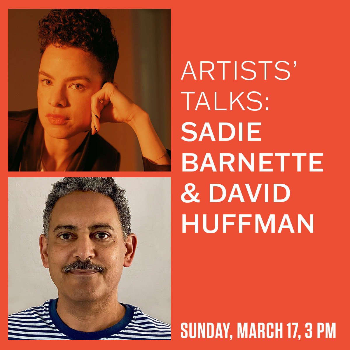 Tomorrow @ 3 PM: Bay Area artists Sadie Barnette and David Huffman continue our series of collection show Artists' Talks. They will discuss their influences, artistic practice, and the work currently on view in our galleries. bampfa.org/event/artists-…