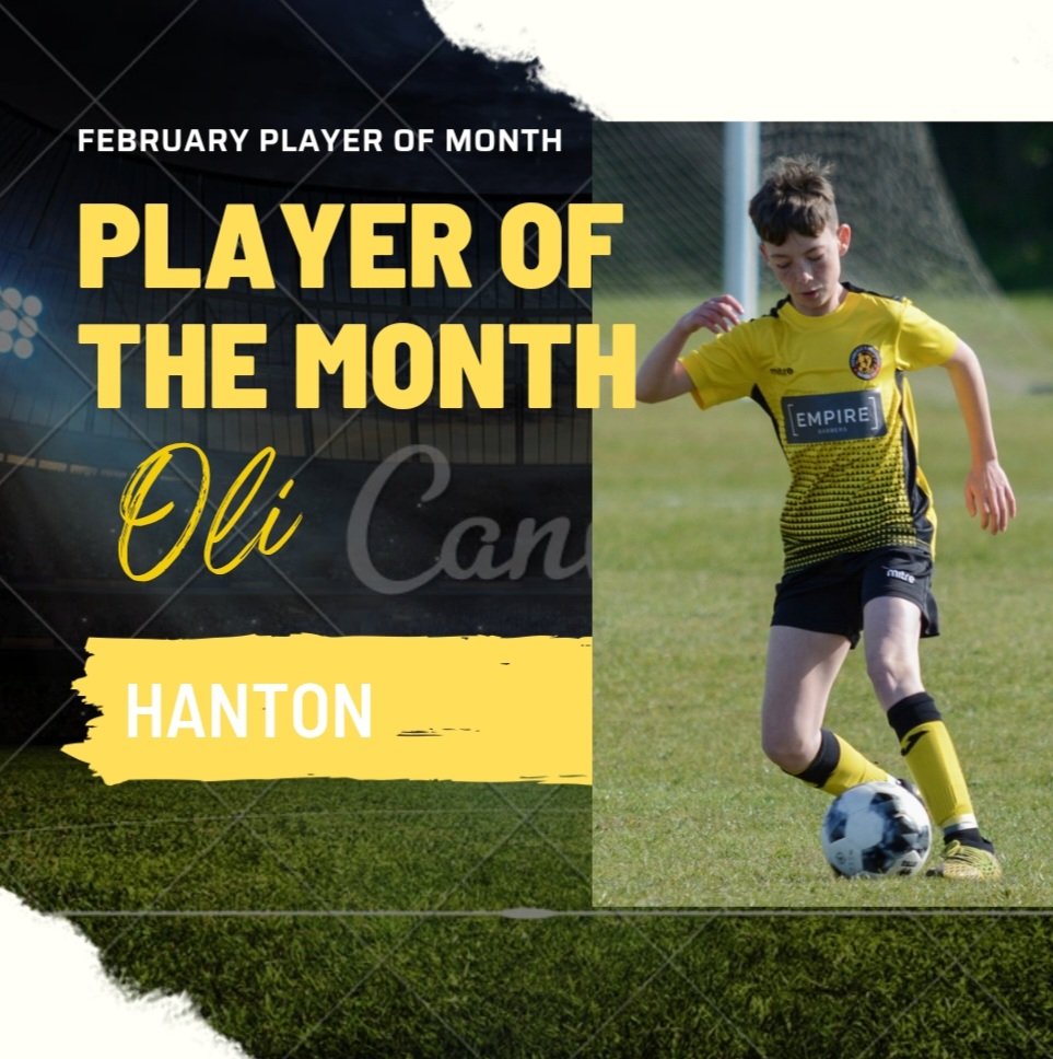 Game wise a short month with only 2 games (1W , 1L) but February player of the month goes to Oli H , proper work horse in midfield 👏 #upthedons 💛⚽️⚽️💛