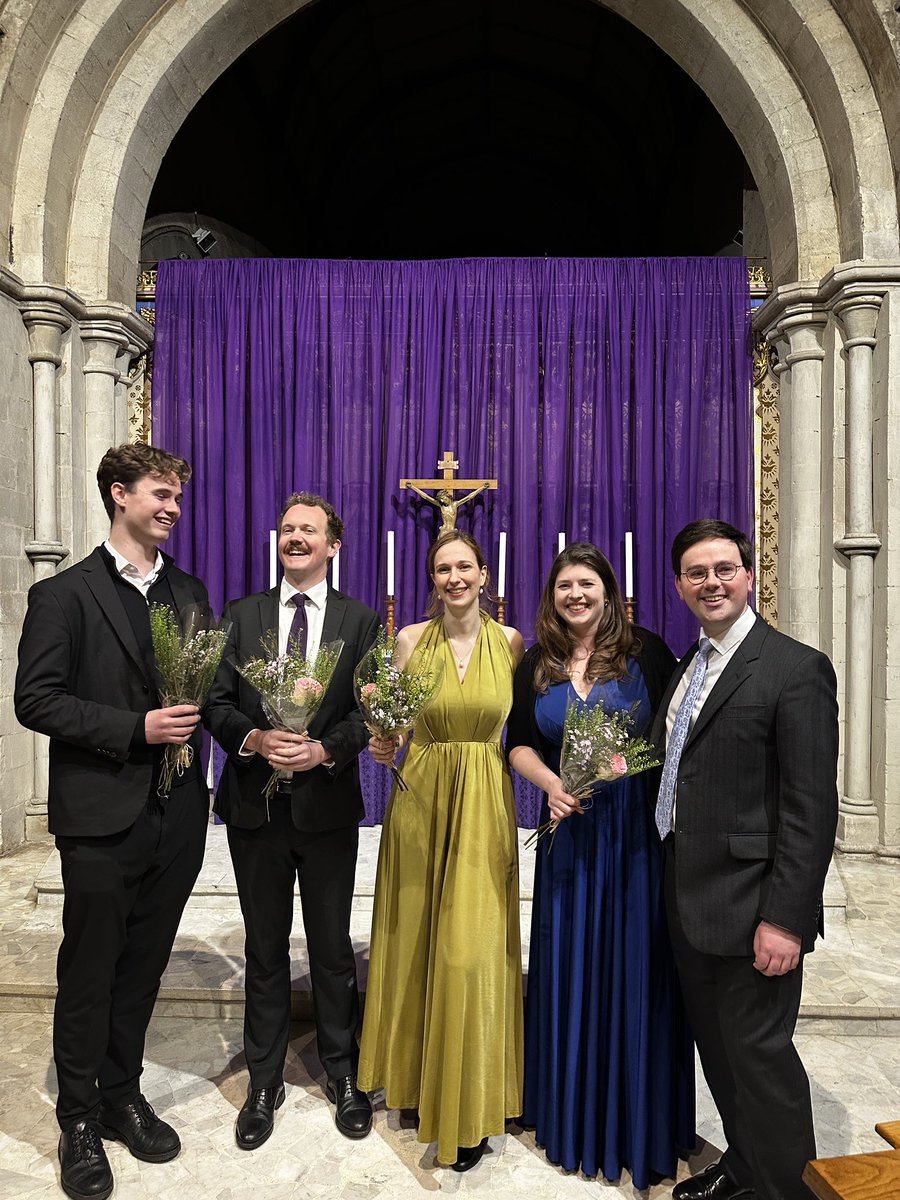Thanks so much to our audience for our Music for Passiontide concert this evening! Hope you enjoyed it! Here’s a pic of our wonderful young soloists and conductor