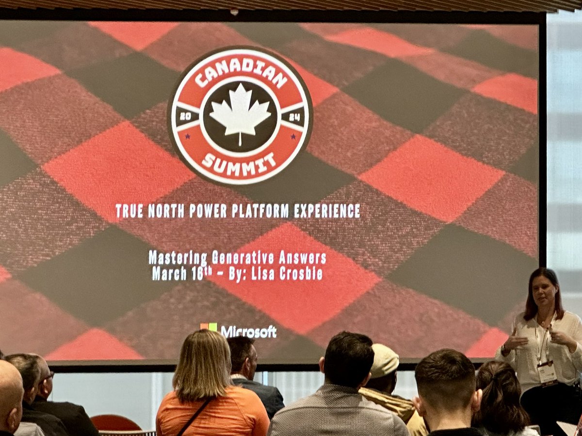 AINamedThisShow's tweet image. Excellent session from Power Platform expert @LisaCrosbie at #CPPS24: “Mastering Generative Answers in Microsoft #CopilotStudio” 
#generativeAI