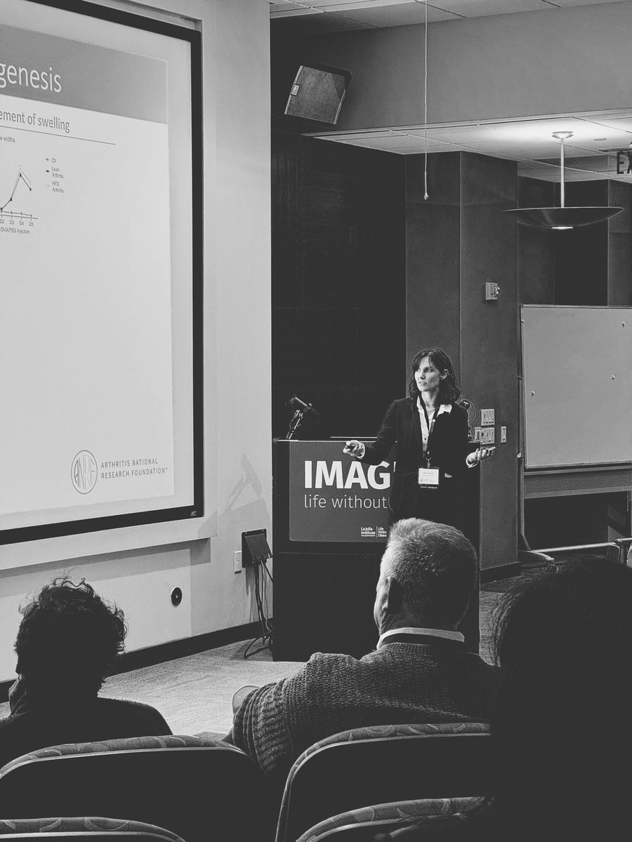 CureArthritis's tweet photo. @HeatherJFaust, PhD presents, “Adipose Tissue as a Memory T Cell Storage Site in Inflammatory Arthritis.”

@BrighamWomens #2024ANRFSymposium https://t.co/r5Z24y2YpF