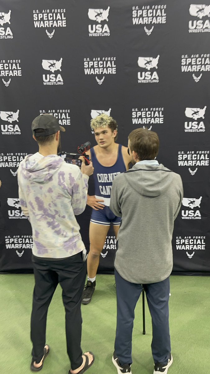 fager_mana's tweet photo. 190lb National Champ! Earned myself a 🛑 Stop sign today! Pin in the Finals at USA Wrestling Junior Folkstyle NATIONALS!! #nattychamp #folkstylenationalchamp #cornercanyonwrestling https://t.co/sKa9ez8GGs