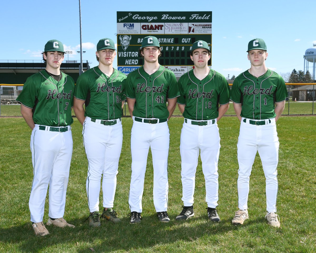 I want to thank this resilient group of Seniors that refuse to back down. Richard Kline Jr, Lucas Smith, Jackson Brink, Caden Roper, and Carson Swartz. #HERDSTRONG