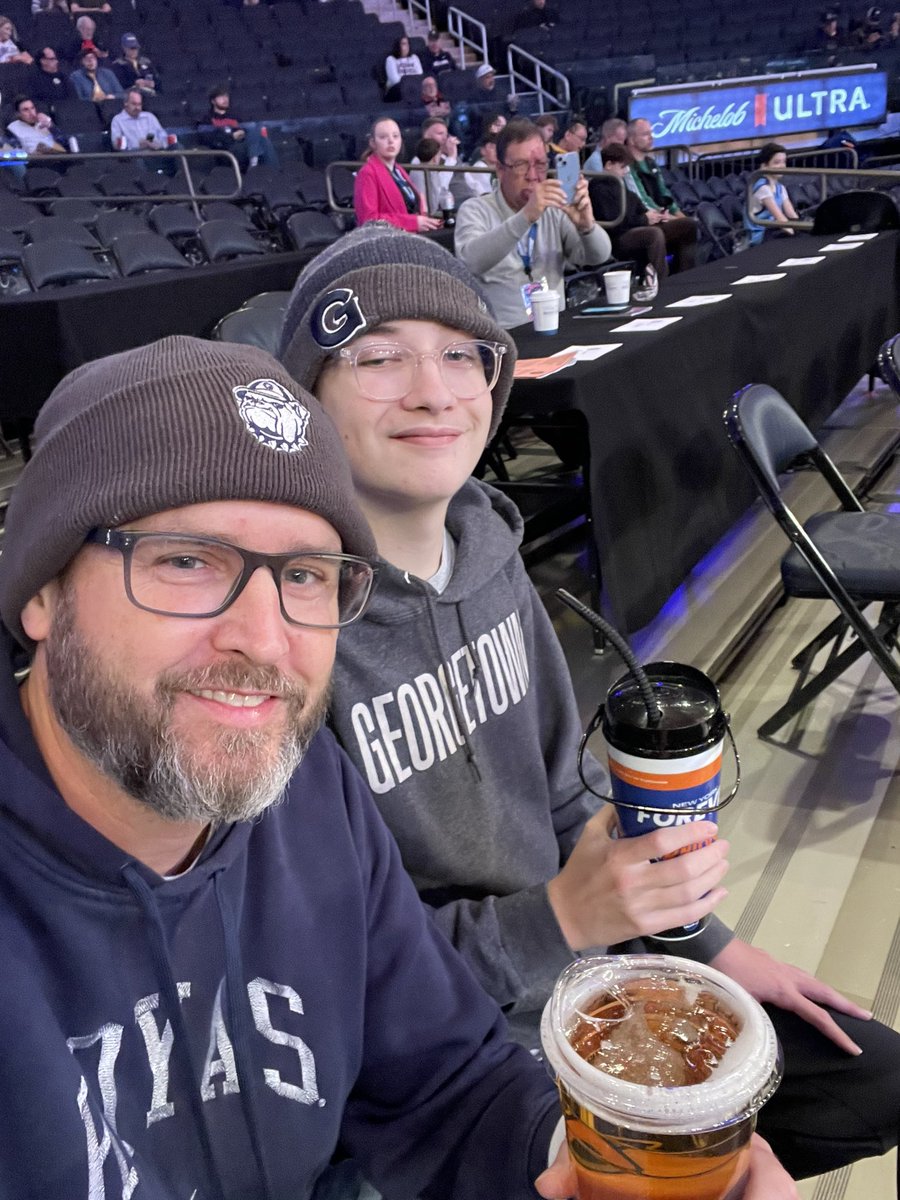 hoyafan1976's tweet photo. Last day. First Big East Championship game for these dudes. Great weekend with my guy! #hoyas #marchtomsg https://t.co/AThSz4NhxA