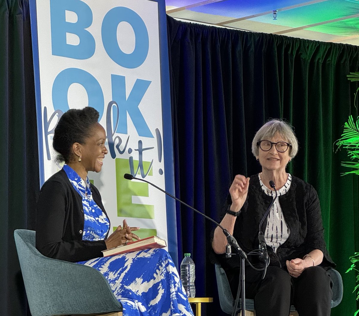 With ⁦@imaniperry⁩ talking about Necessary Trouble at the NOLA Book Festival. Thank you Imani for a great conversation!