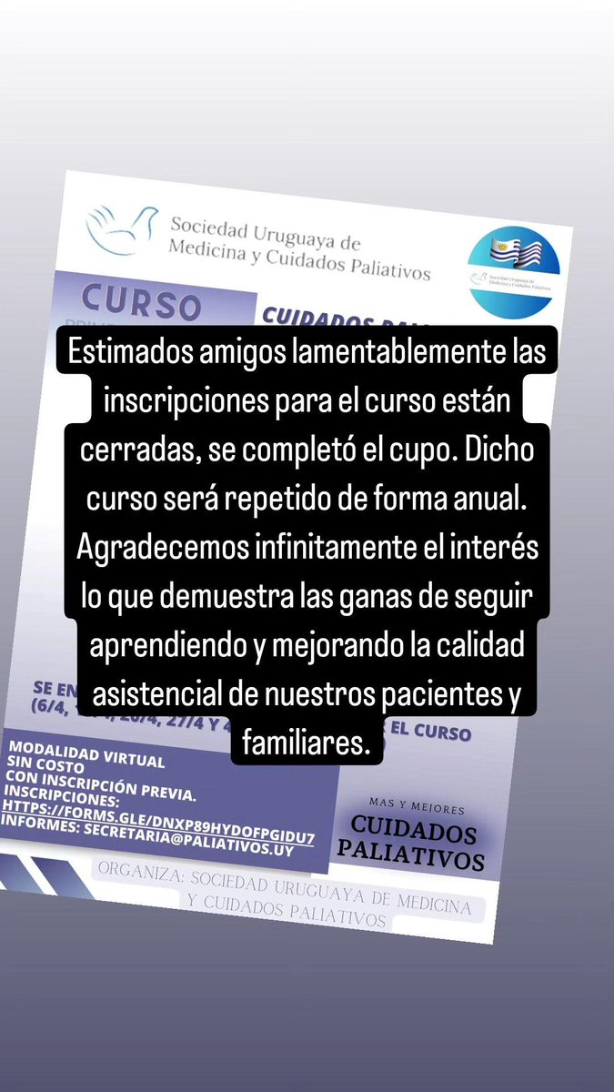 Cuidados Paliativos (@paliativosuy) on Twitter photo 