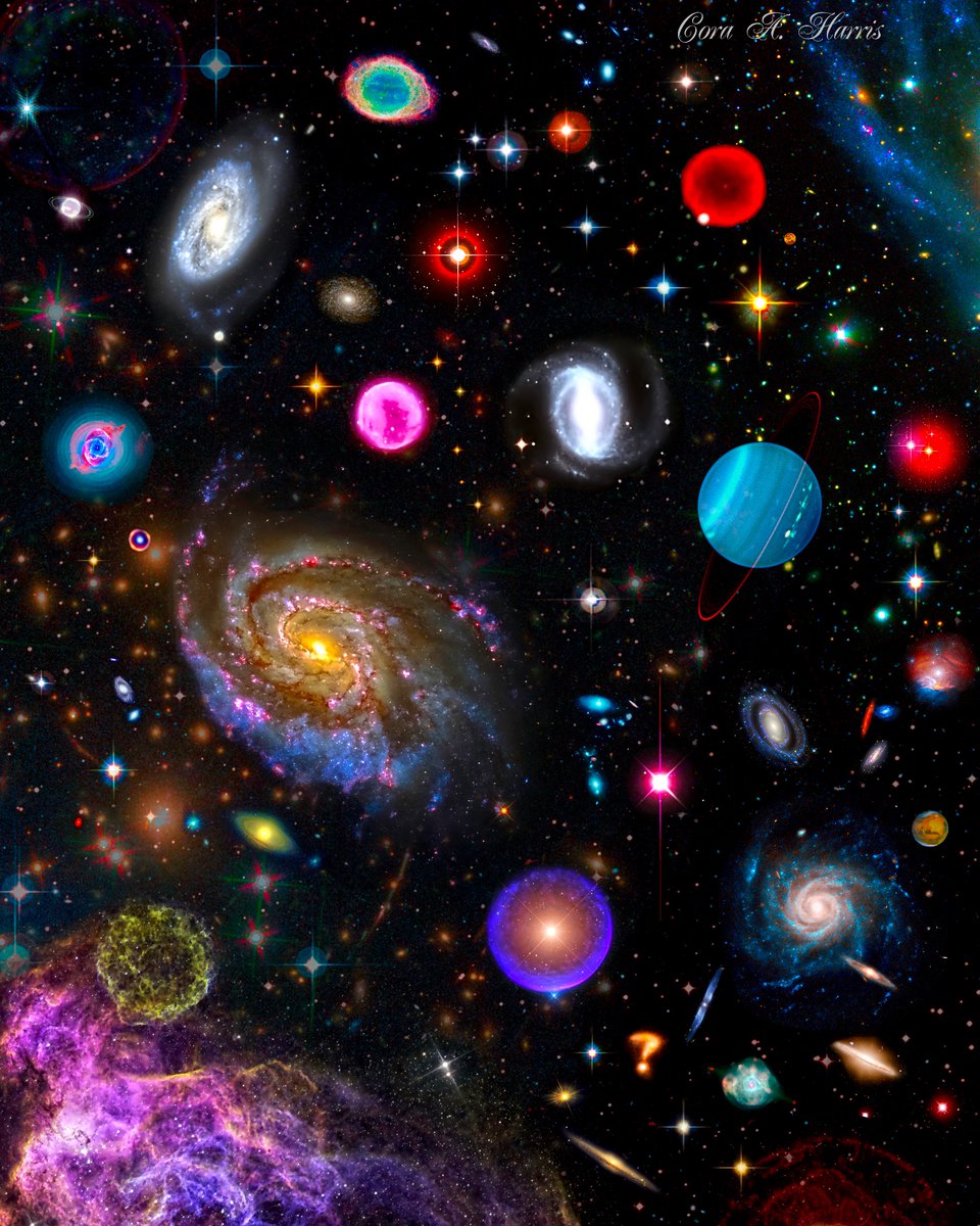 Space contains an infinite number of astronomical objects. Composite By: Cora A. Harris. • ✨ Images Credit: NASA, ESA, ESO, NOIRLab, Astrobin et. al. #universe #astrophotography #astronomy
