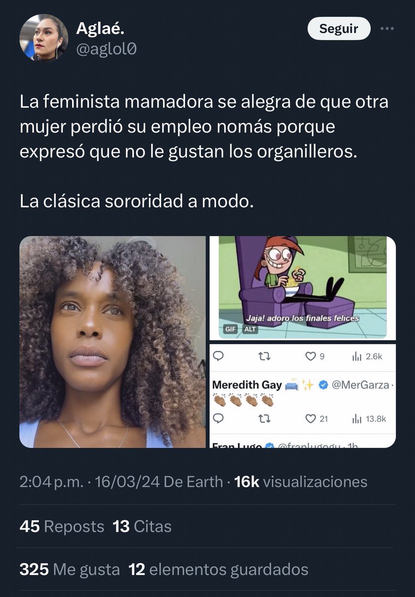 MerGarza's tweet photo. Y sepan de una vez que la sororidad no es un pacto patriarcal que solapa TODO. Está morra como muchas otras (y otros) están causando mucho daño a la gente que vive en México al ser desplazada de sus viviendas o con rentas insostenibles.

@aglol0 aquí te etiquetamos sin pedos. https://t.co/KZSQgLrXGY