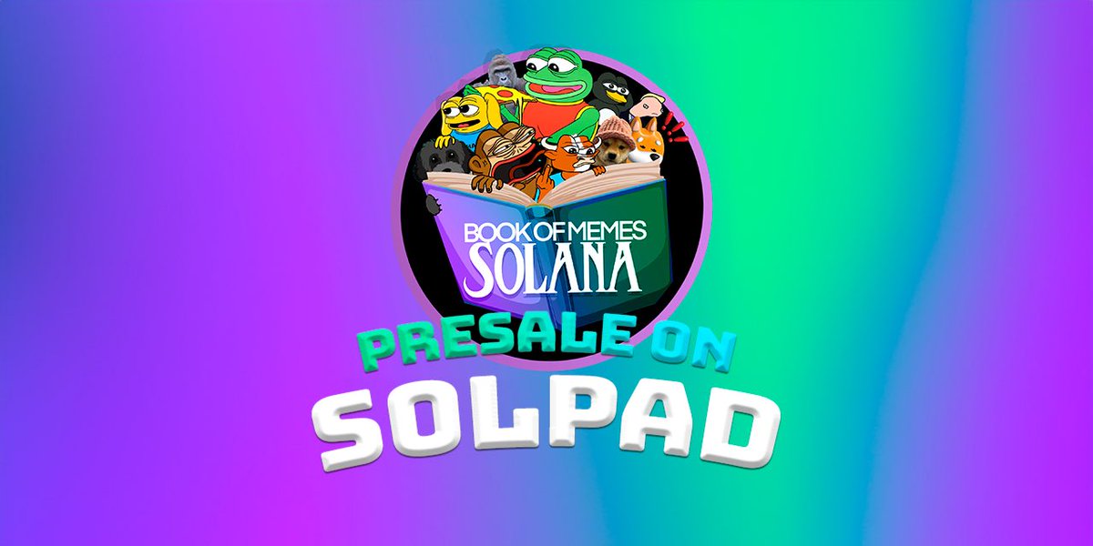 BookOfSolMeme's tweet photo. BookOfMemes Solana Presale Link is out.

HardCap: 1000/2500 SOL 

https://t.co/931eP7kVK7 https://t.co/cud8RGr5X5