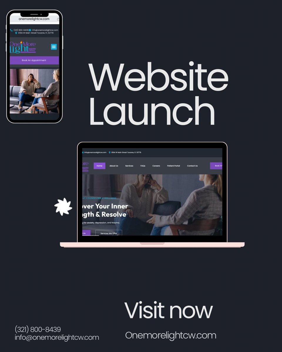 Your mental health support is just one click away! Visit Onemorelightcw.com