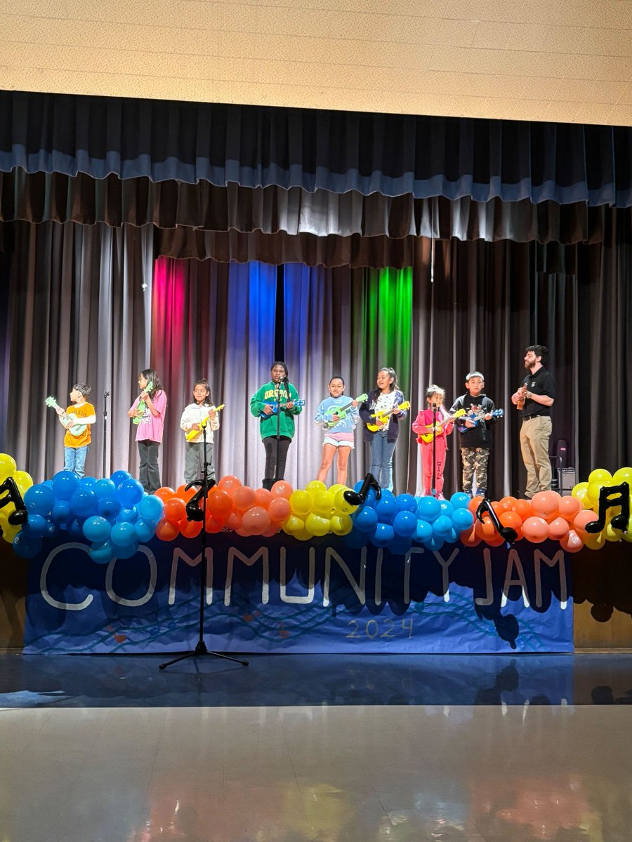 What an amazing Community Jam Event! We're blown away by the talent in the room today. The showcase highlighted our students' hard work and creativity. Thanks to the Arts Department for coordinating and big thanks to our community for the support!