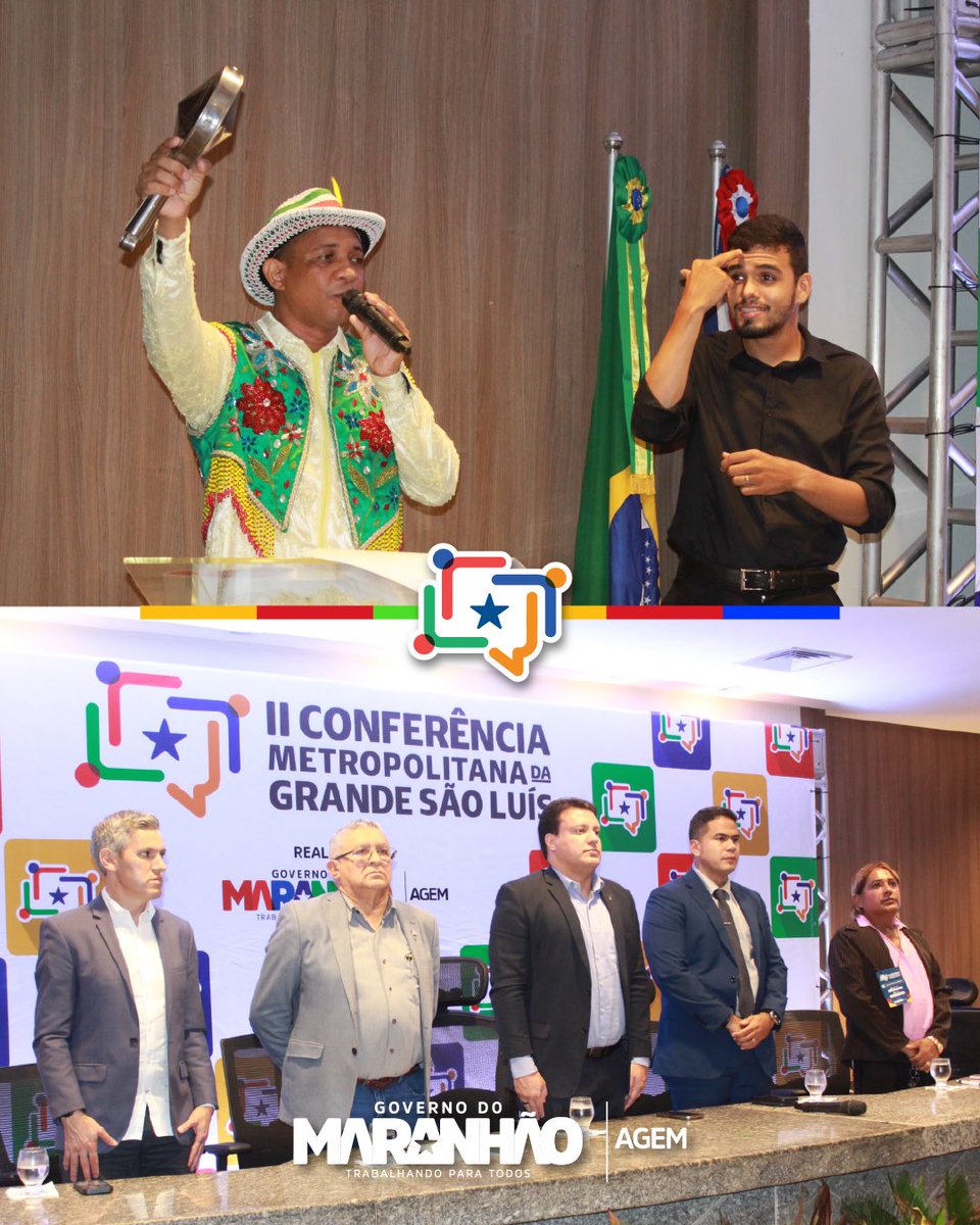 Agem_Maranhao's tweet photo. Finalizamos ontem uma importante ação do Governo do Estado: a II Conferência da Região Metropolitana da Grande São Luís. Cumprimos essa fase importante para avanço e progresso dos 13 municípios metropolitanos, além de eleger os membros do Conselho Participativo Metropolitano. https://t.co/iqY35FeePw