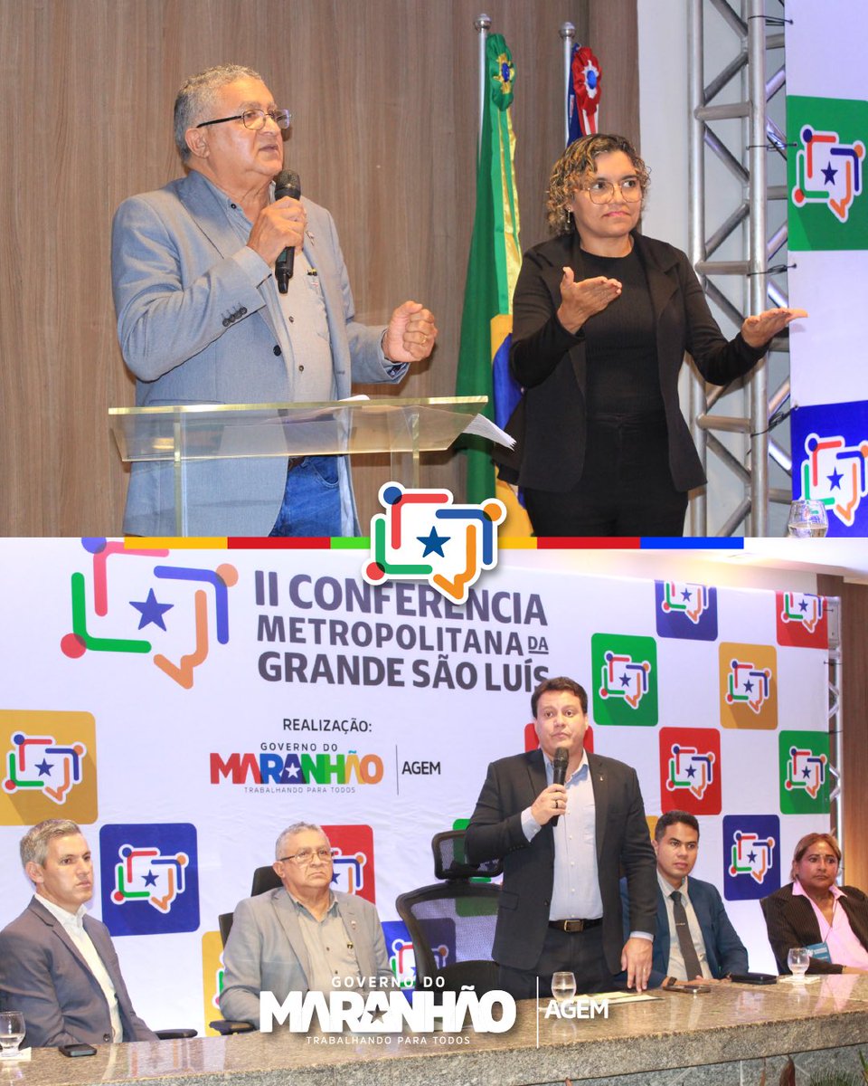 Agem_Maranhao's tweet photo. Finalizamos ontem uma importante ação do Governo do Estado: a II Conferência da Região Metropolitana da Grande São Luís. Cumprimos essa fase importante para avanço e progresso dos 13 municípios metropolitanos, além de eleger os membros do Conselho Participativo Metropolitano. https://t.co/iqY35FeePw