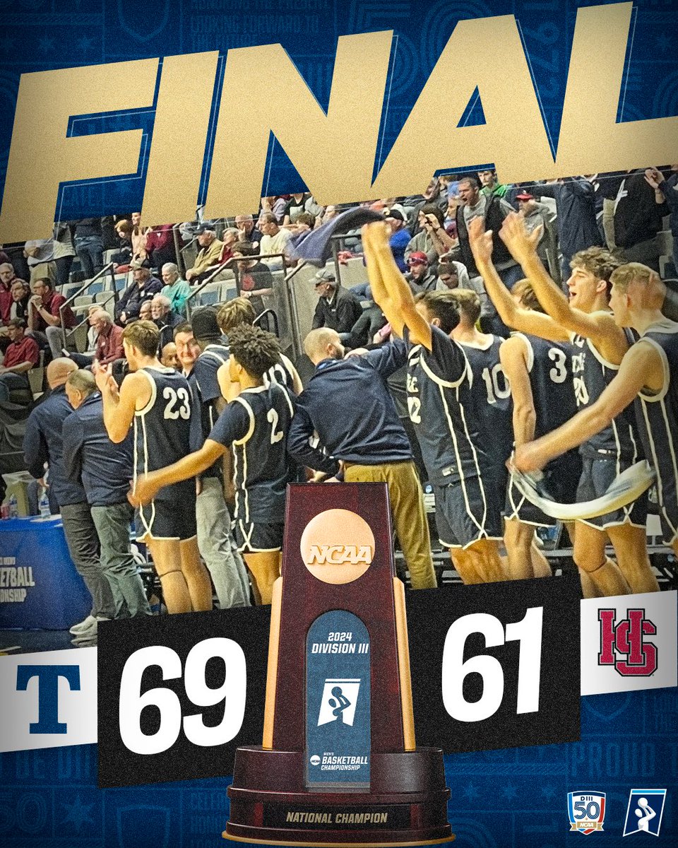 ‼️FINAL SCORE‼️ After a great game, @TrineAthletics defeated @HSCathletics with a score of 69-61 ! #D3Hoops | #WhyD3