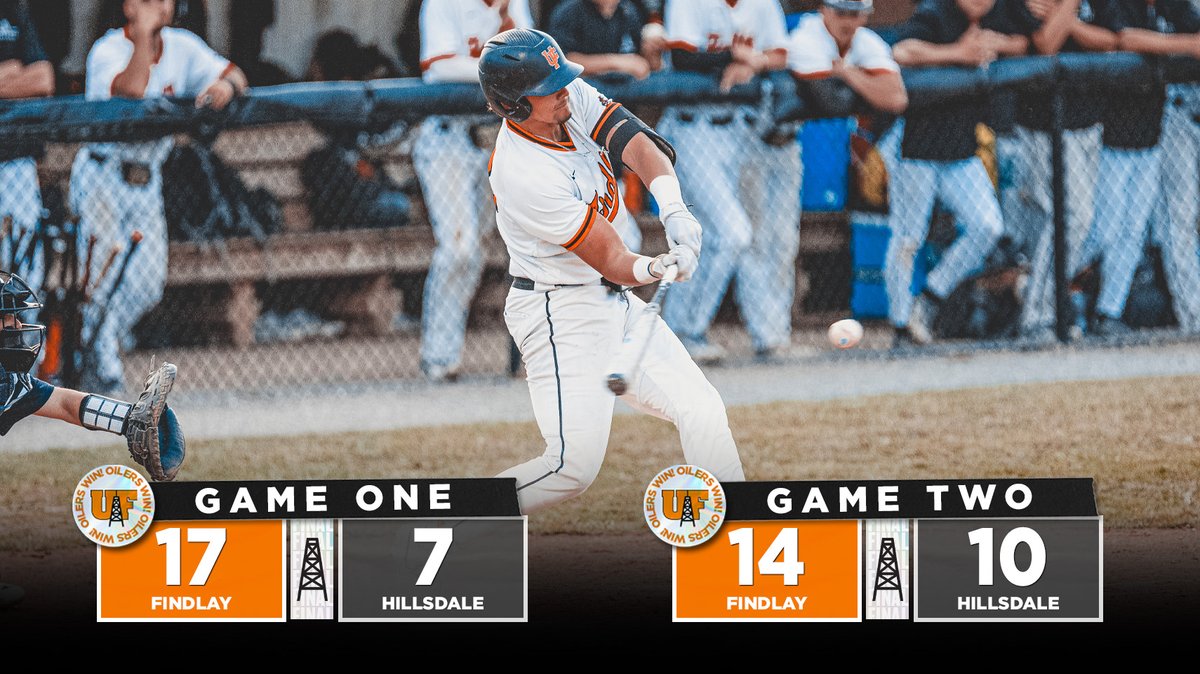 It was a scoring frenzy in Hillsdale today as the Oilers combined for 31 runs.

They were led by Cam Farrar (📸) who had four hits including two homeruns.

⚾️: findlayoilers.com/news/2024/3/16…
