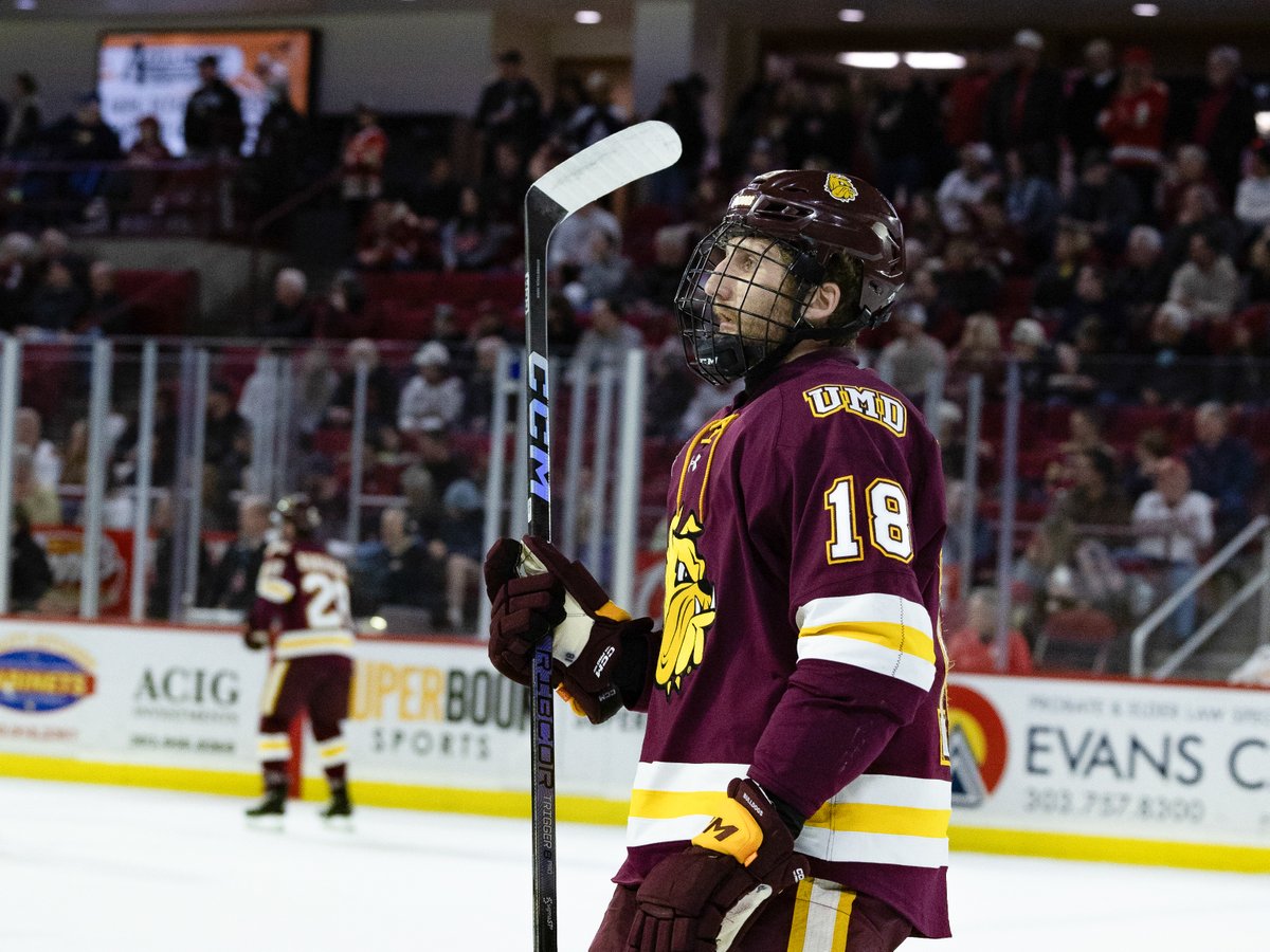 Bulldogs End Season in NCHC Quarterfinals After Dropping Series to No. 3/4 Denver Recap: umdbulldogs.com/news/2024/3/16…