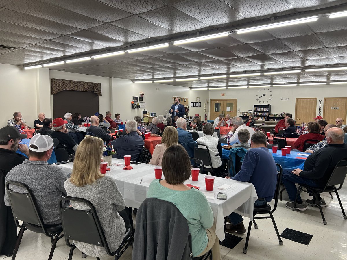 Great crowd tonight in Shelby County! ⁦@AJSchwadron⁩ provided an excellent keynote! #moleg #SecretaryOfState