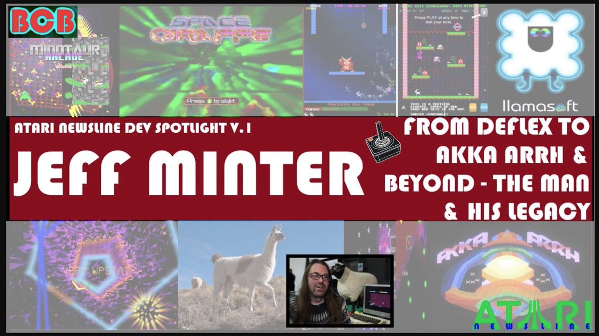 ballistikcoffee's tweet photo. Rewatch: #JeffMinter, From #Deflex to #AkkarArrh & Beyond: The Man, The Myth & His Legacy! The iconic, #indiegame dev of gems like #Tempest2000! An #AtariNewsline Dev Spotlight! (Originally Aired Jan 25, 2023.) I talk #Atari, #Llamasoft & more! #BCB Click: https://t.co/5XddcIg3ih https://t.co/3ThOJvdRZZ