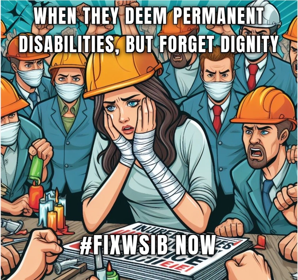 PhoenixRizin09's tweet photo. Today, we stand together to demand change. It's unacceptable when permanent disabilities are NOT recognized without considering the dignity of those affected. #FixWSIB is not just a hashtag;
⬇️👇 https://t.co/oYzwG60osU