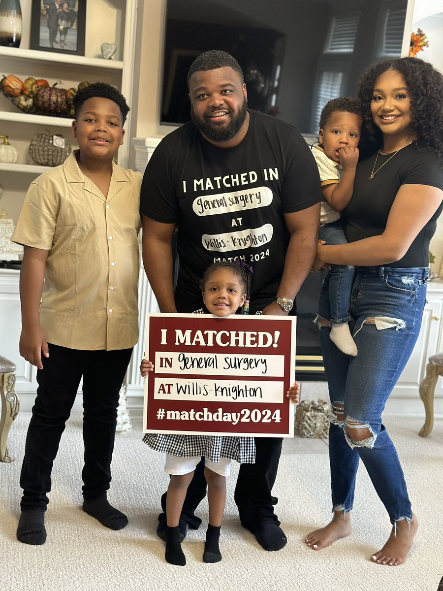 Best part of match day? Matching at the hospital where my wife will do her 3rd and 4th year med school clinical rotations. We get to keep this little family together while both still pursuing our dreams #Match2024 #GenSurgMatch2024