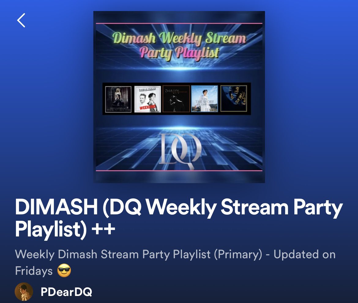 Dimash Streaming Queen (@streamingqueen) on Twitter photo <a href="/PDear152/">Dimash on Spotify🍐 DQ🕊</a> <a href="/dimash_official/">Dimash Qudaibergen</a> Good morning 🥰🥰🥰<a href="/dimash_official/">Dimash Qudaibergen</a>
#WhenIveGotYouByDimash 🔥
#SpotifyPlaylist
#DimashStreamingParty 🎧🎉
Playlist ⬇️
open.spotify.com/playlist/0ayKV… <a href="/PDear152/">Dimash on Spotify🍐 DQ🕊</a> <a href="/dimash_official/">Dimash Qudaibergen</a> Good morning 🥰🥰🥰<a href="/dimash_official/">Dimash Qudaibergen</a>
#WhenIveGotYouByDimash 🔥
#SpotifyPlaylist
#DimashStreamingParty 🎧🎉
Playlist ⬇️
open.spotify.com/playlist/0ayKV…