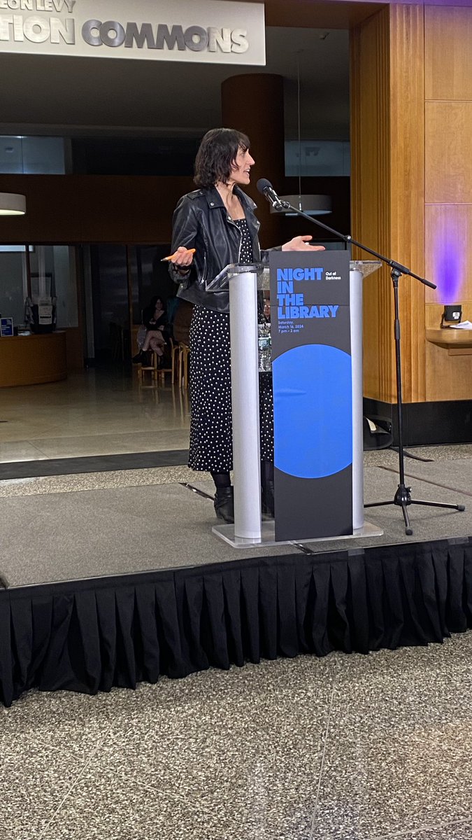 BPL_Presents's tweet photo. @astradisastra delivers the #NightInTheLibrary keynote🌖 https://t.co/s45c0eUWfV