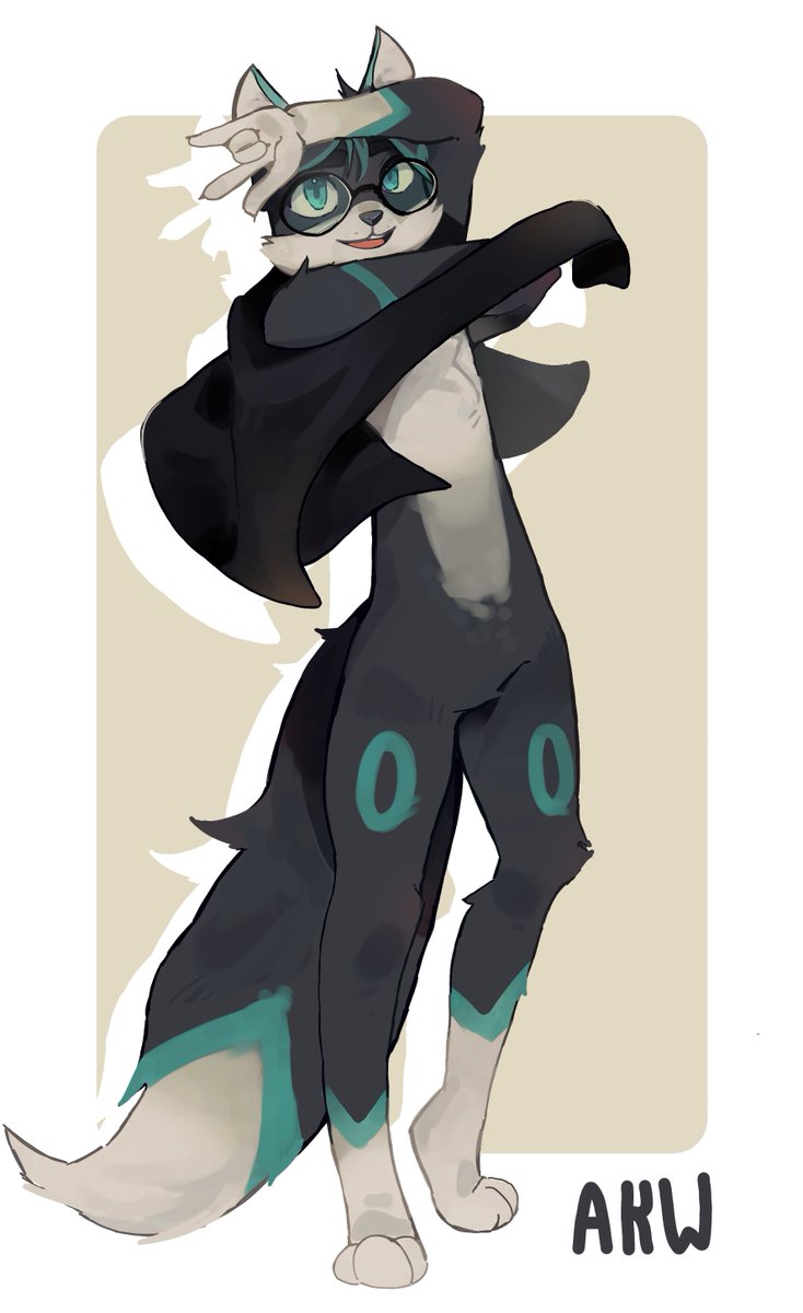 harmun7u7's tweet photo. @Akubon_ aki toy, uno fennec de pelaje negro uwu https://t.co/N4Ue1Dtje6
