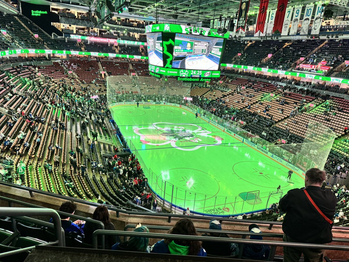 jamullan's tweet image. Date night with my amazing wife!!  Thanks to our great friend @SarahLynne at @MalonesPintHouse for the Molson box seats to watch the St Pats (aka the Leafs).   Happy St. Patrick’s Day ☘️