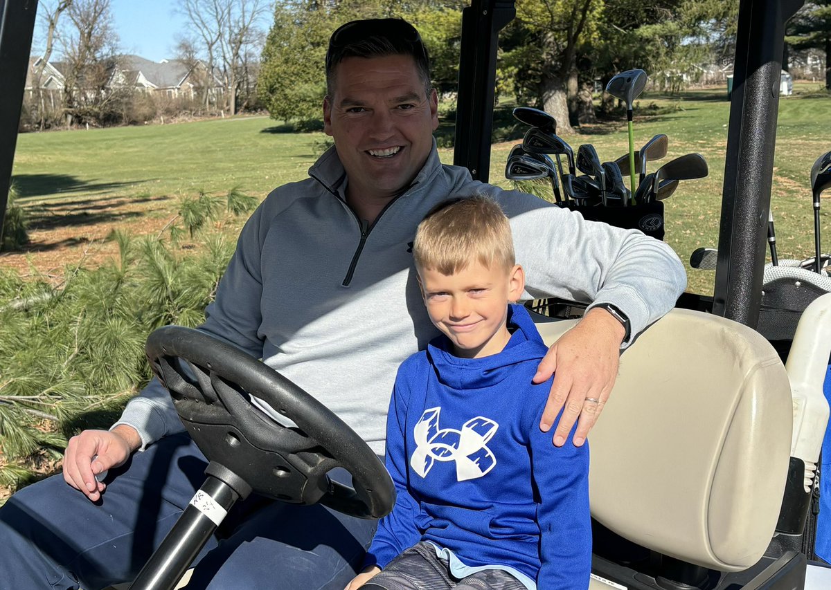 Great day golfing 🏌️ with my best buddy Jack!