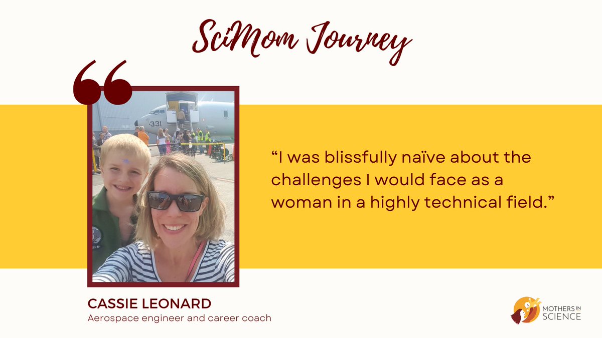 Aerospace engineer, author, and founder and career coach at ELMM Coaching...and Mother of two! Inspiring #SciMomJourney from @CassieELMMcoach who at the peak of her engineering career, decided to follow her passion & start her own coaching business. shorturl.at/lBEHO