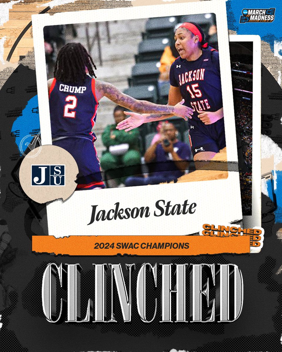 Going Dancing‼️ @GoJSUTigersWBB are the SWAC Tournament Champs! #MarchMadness