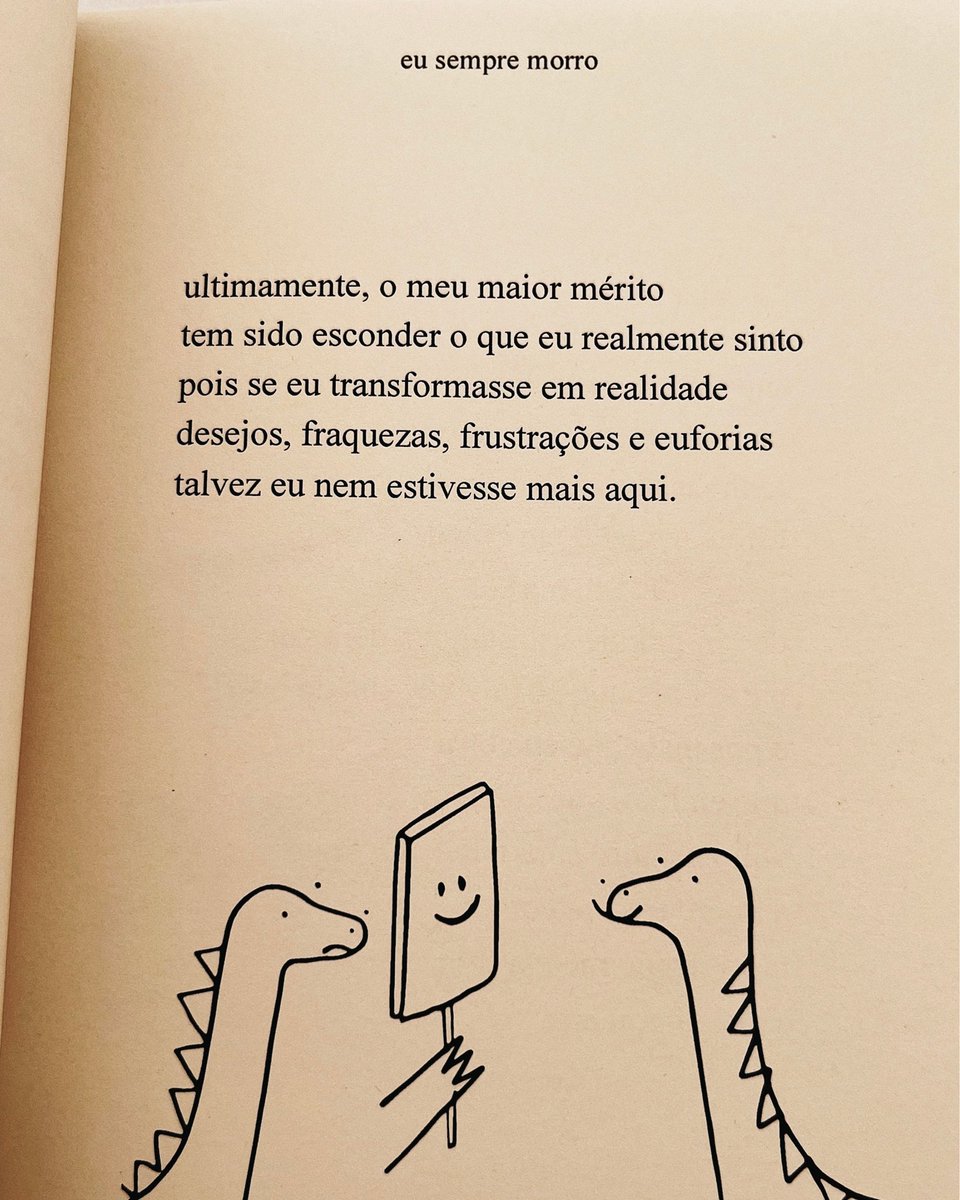 kaiobrunodias's tweet photo. talvez 
eu sempre morro, página 13 https://t.co/kEeEVUSGlp