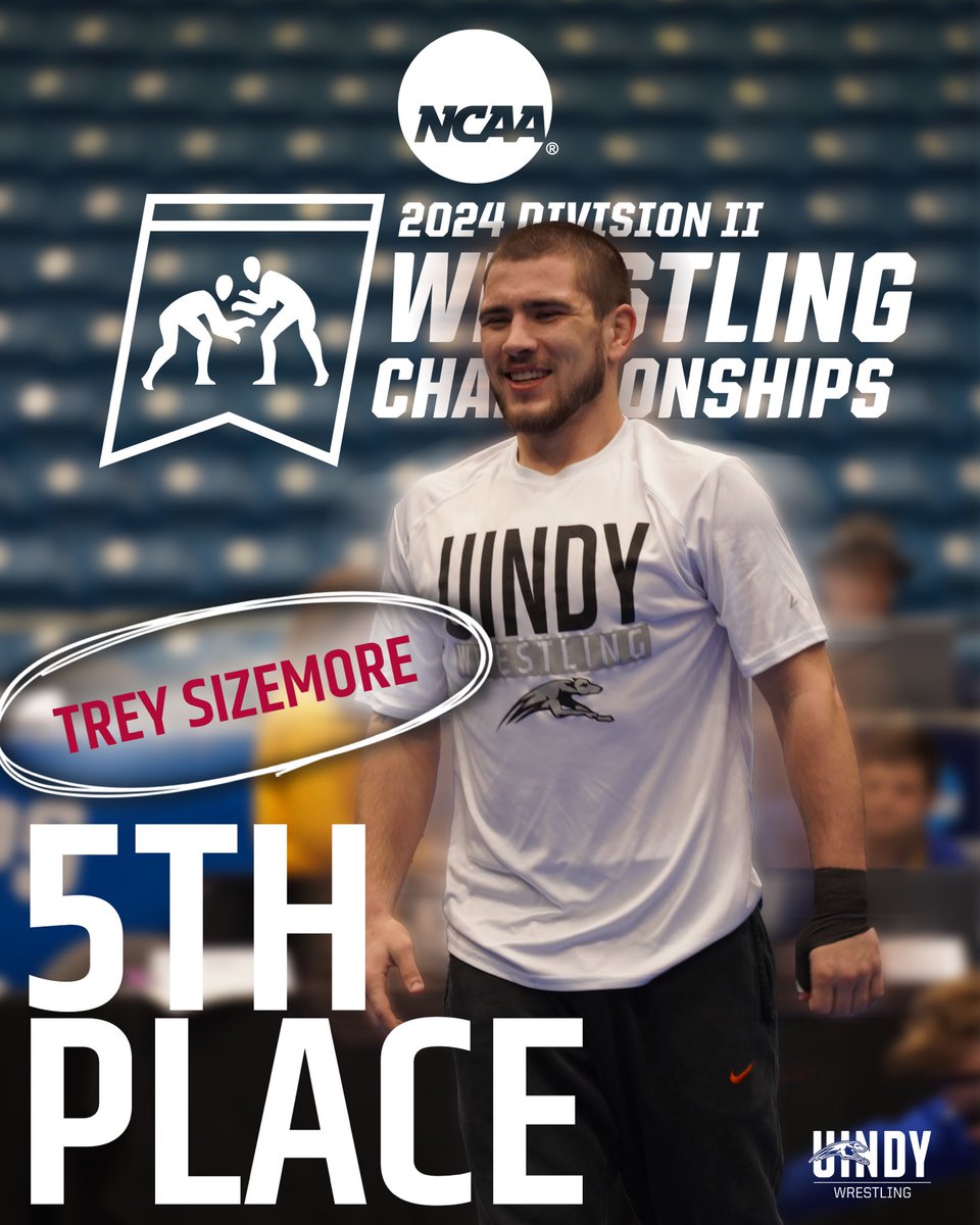 Rumor has it he’s still ROLLIN’ 😉🌀 Trey Sizemore finishes 5th in his first season for the HOUNDS! 🤩 #HoundsWrestling #OffTheChain