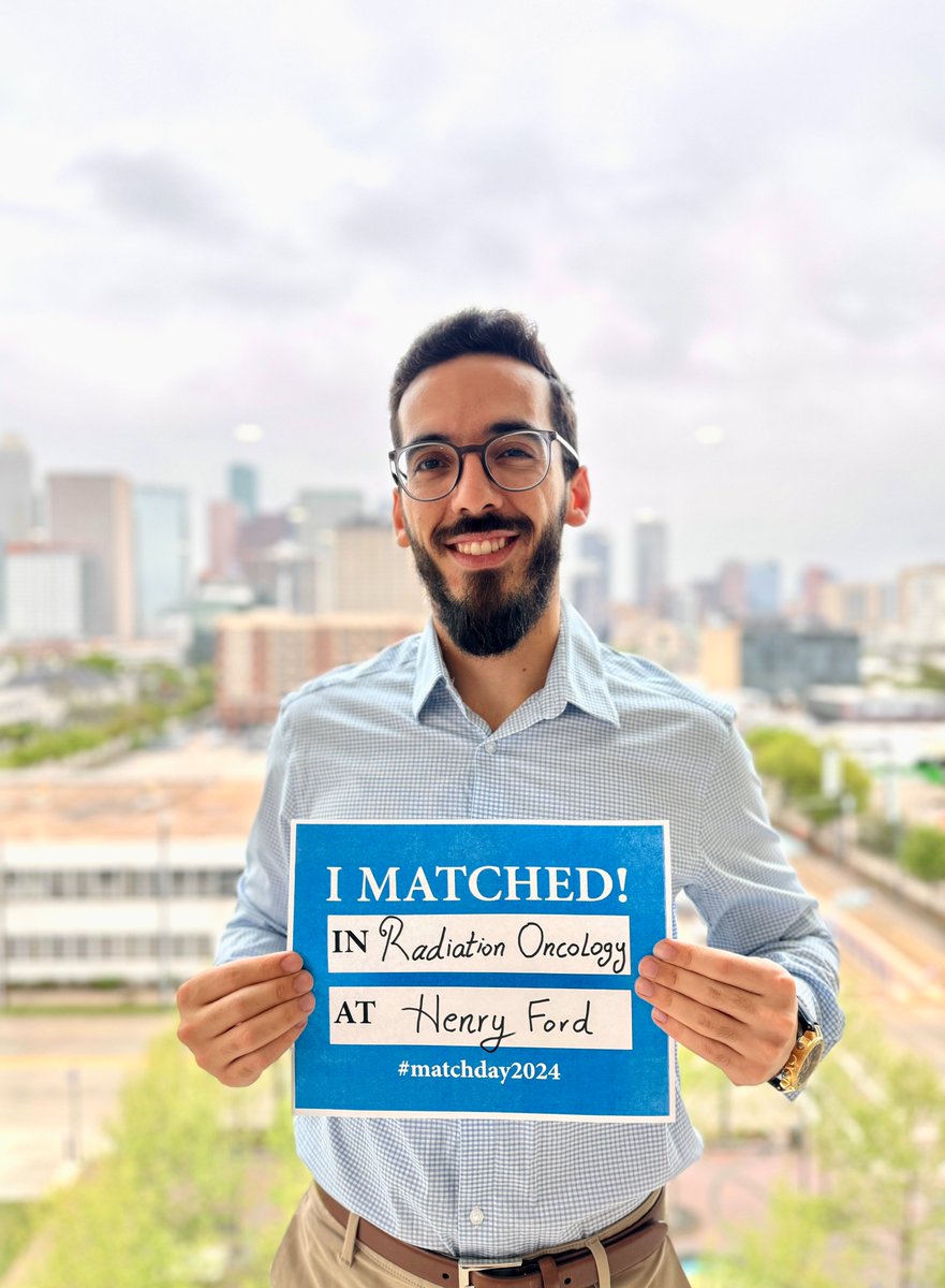 Excited to announce that my journey has led me to match in Radiation Oncology at #HenryFord. I am beyond thrilled to embark on this next chapter of learning and growth alongside an exceptional team. Grateful to everyone who has supported me along the way! #Match2024  #RadOnc