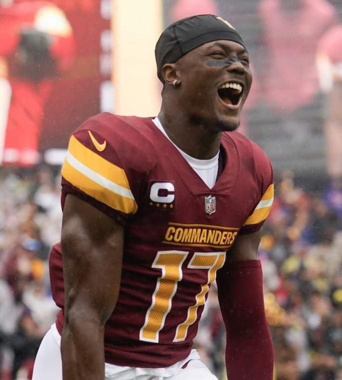 RZ_BubbaBitz's tweet photo. The Commanders have brought back fan favorite WR Terry McLaurin on a 1-year deal after he cleared waivers. QB K.C. Clark gets another sure handed WR to throw to. 

#RZ88Kickoff https://t.co/mngUOI1TkO
