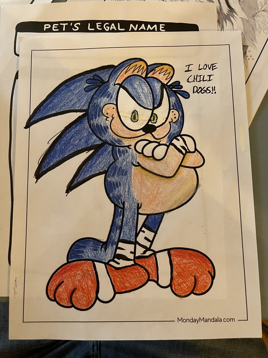 Behold: Garfield the Hedgehog