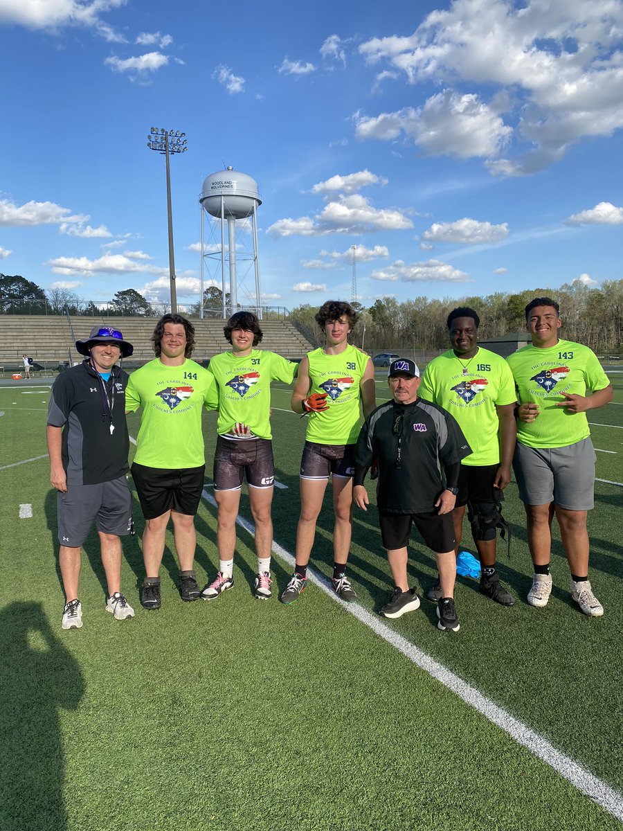 Round 2 of the Carolina Coach’s Combine today . West Ashley underclassmen did a great job and got in a lot of good work in preparation for the 2024 season which is almost here. #wildcatsfootball