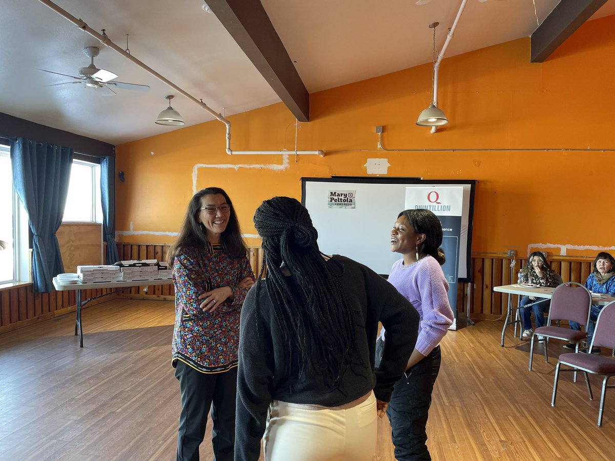 MaryPeltola's tweet image. It was amazing meeting with some of my supporters in Bethel yesterday! It’s always nice to get back and see community members in the place I call home.
