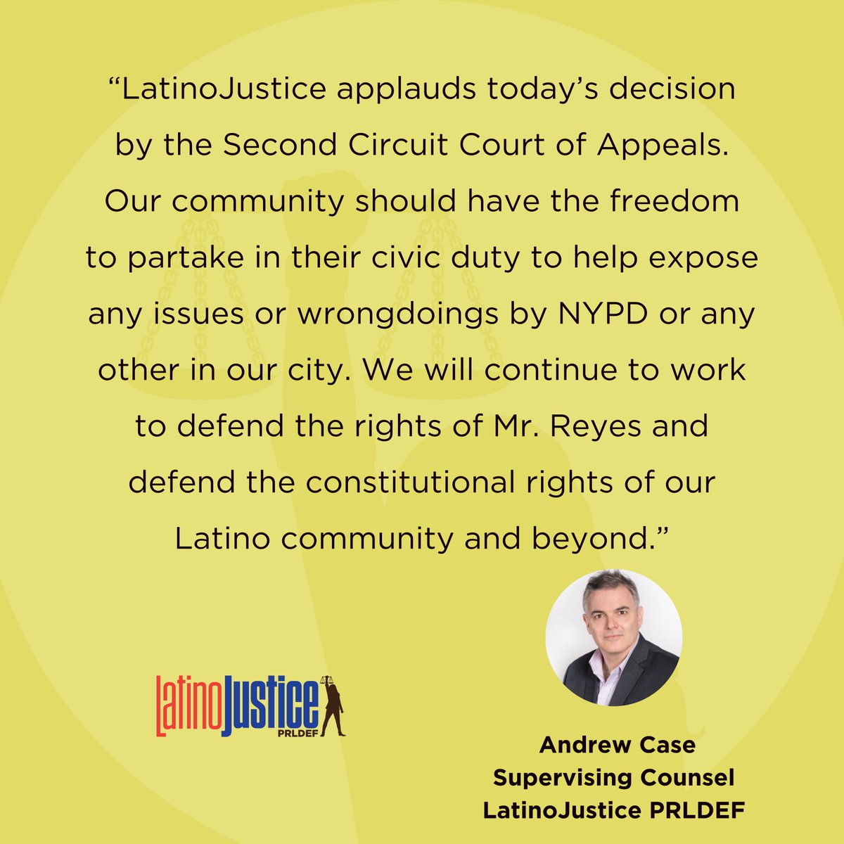 The Second Circuit Court of Appeals upholds the right for YouTube activist & journalist SeanPaul Reyes to record NYPD activities. A step forward in protecting our community's rights. 🚨 Full details here: bit.ly/493T6A9