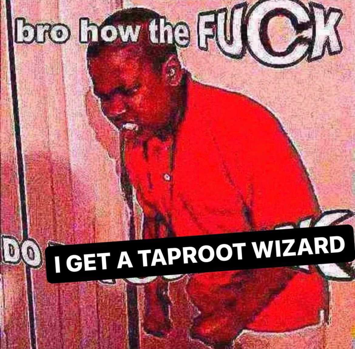 TaprootWizards's tweet photo. there’s a scammer running around asking people to send ETH to get a taproot wizard

please be careful: we wouldn’t be caught dead using ethereum https://t.co/nAse2oWit3